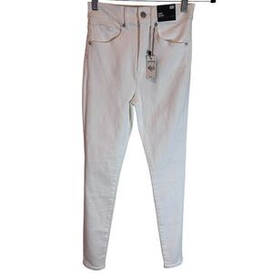 Express White High‎ Rise Skinny Jeans OOR Collection Classic Denim